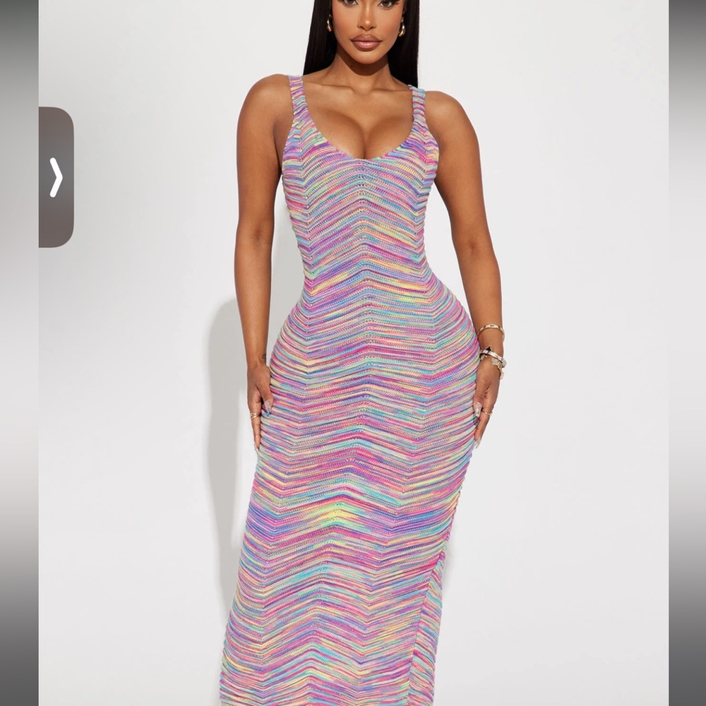Fashion Nova Rich Splash Maxi Dress